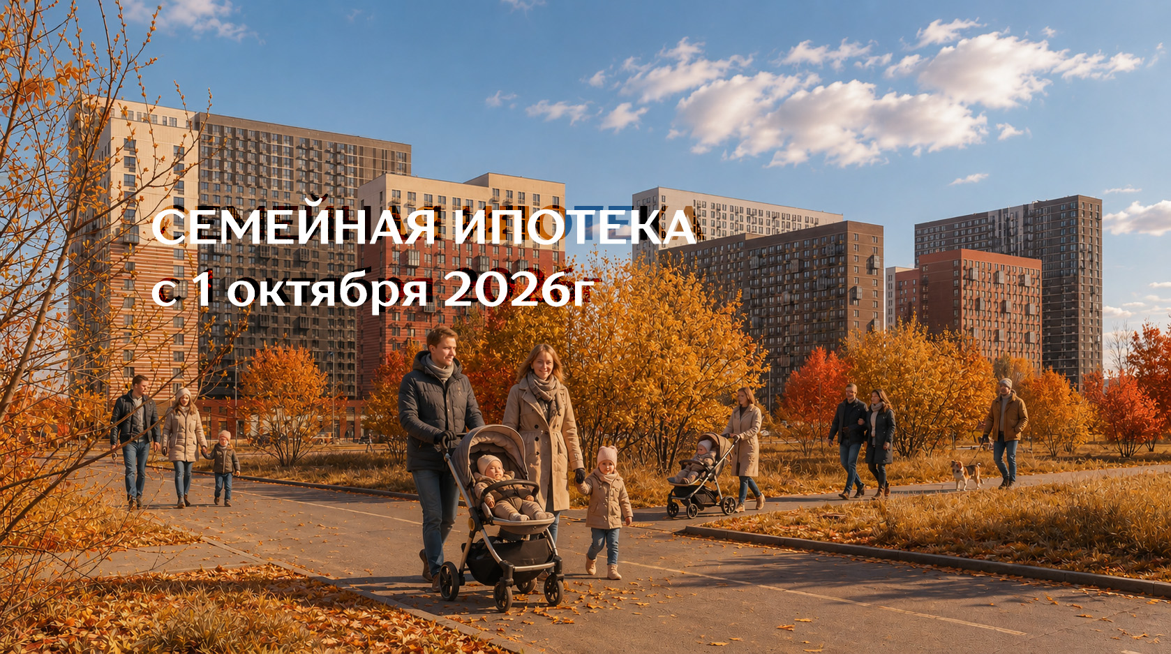 Семейная ипотека с 1 октября 2026